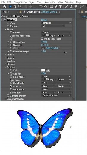 [애프터이펙트] 2D 이미지를 3D 입체로 만들기(세로) / Making 2D images into 3D objects in After Effects