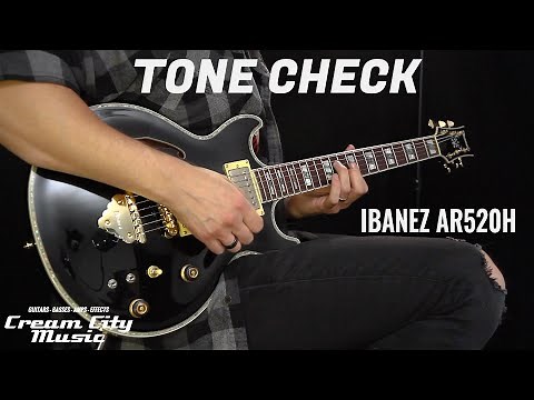 TONE CHECK: Ibanez AR520H Semi-Hollowbody Guitar Demo | No Talking