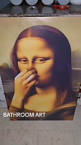 98 reactions · 5 comments |  Mona Lisa with a Twist! Bring bathroom humor to life with this hilarious "stinky face" Mona Lisa print! ✅ A Clever Art Spoof – Classic meets comedy ✅ Perfect for Bathrooms & Gifts – Quirky wall decor ✅ Guaranteed to Spark Conversations – Fun & memorable ️ Every throne room needs some art! ➡https://t.site/47Sovad | Permitence.er | Facebook