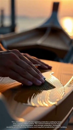 Perfect Hand-Applied Finish That Makes Wooden Boats Last for Decades