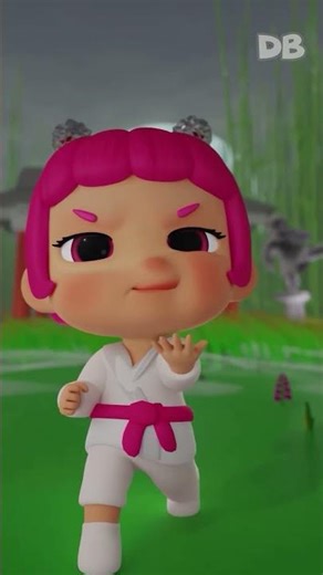 Nighttime Karate (with Baby DB) | DD Billions Nursery Rhymes #shorts #db