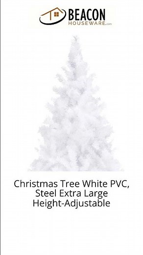 Christmas Tree White PVC Steel EXtra Large Height-Adjustable