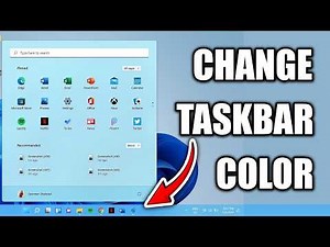 How to change taskbar color in windows 11