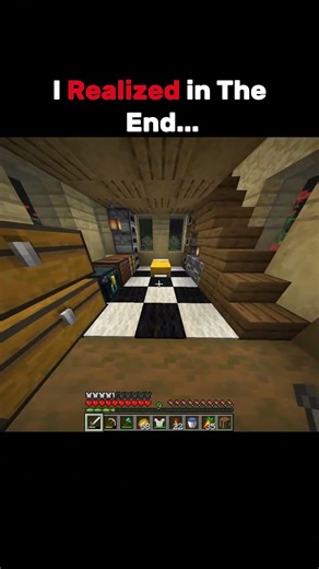 I Realised at the end.😭 #minecraft #gaming #viral