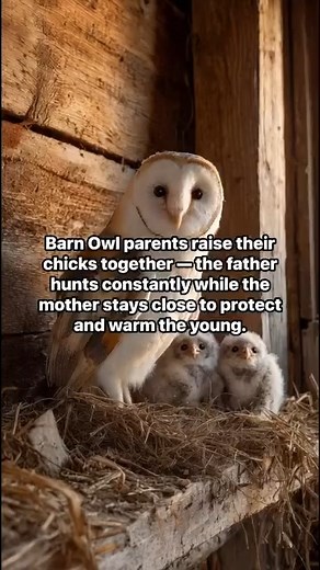 Barn Owl parents raise their young together — a partnership built on protection, balance, and responsibility. While the father hunts to provide, the mother stays close to guard, nurture, and create security for their home. In their quiet rhythm lives a lesson in trust, family, and the resilience that holds every home together. | Go Wise Owl
