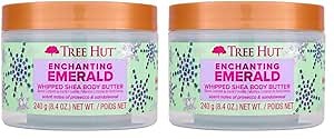 Amazon.com: Tree Hut Enchanting Emerald Whipped Shea Body Butter | Long-lasting Hydration Leaves Skin Feeling Soft & Moisturized | Limited Edition Holiday | 8.4 fl oz. (Pack of 2) : Beauty & Personal Care