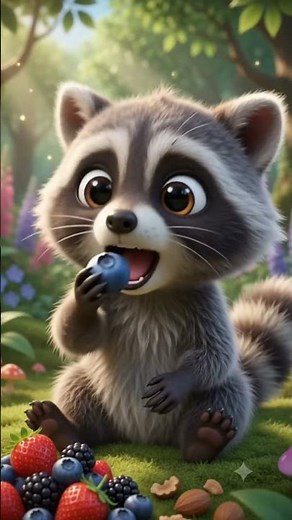 Meet a Cute Baby Raccoon! 🦝 Learn Raccoon Facts for Kids | Wiggle Bloom