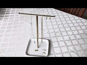 Jewelry Organizer Review: Josmimic Stand with Ceramic Base for Necklaces & Rings