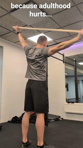 if my shoulders don't crack, did I even stretch? #mobilitytraining #shoulderstretch