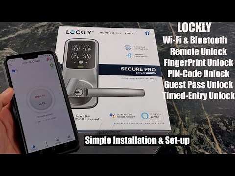 LOCKLY Secure PRO Smart Door Lock : Guest access, fingerprint and remote unlocking!