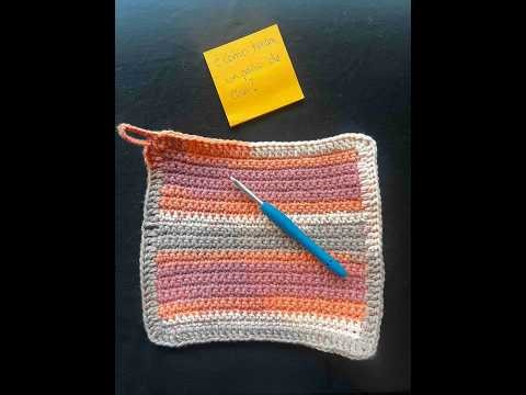 #9 Como hacer un paño de cocina? Crochet para Dummies