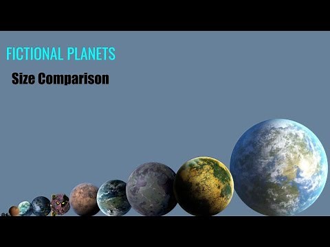 🌎 Fictional Planets Size Comparison 🪐🌑