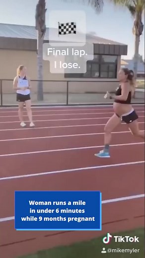 Pregnant Woman Runs a Mile in Under Six Months Challenge