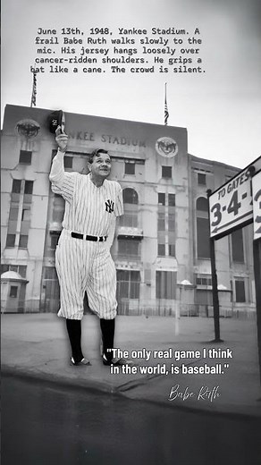 Babe Ruth’s Final Bow: When Legends Whisper Goodbye