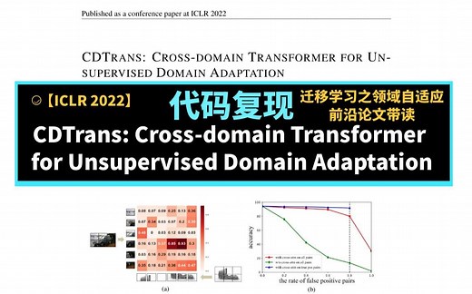 代码复现：迁移学习之领域自适应前沿论文解读CDTrans: Cross-domain Transformer for Unsupervised Domain