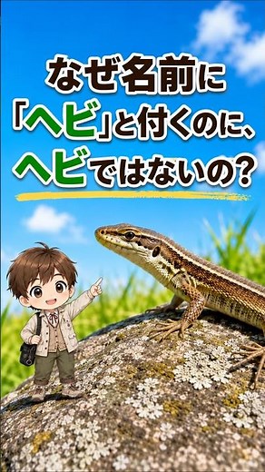 [Kanahebi Trivia] The Japanese Grass Lizard Isn't a Snake! Why It Has "Snake" in Its Name