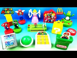 2019 FULL WORLD SET McDONALD'S SUPER MARIO HAPPY MEAL TOYS NINTENDO KIDS ASIA EUROPE CANADA UNBOXING