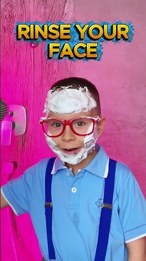 Clean & Happy! 🧼🧴 Face Washing Steps for Kids