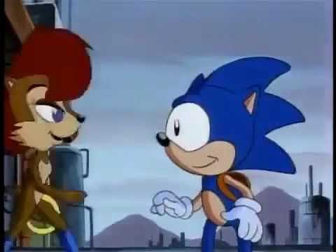 Sally Kissing Sonic And Tails