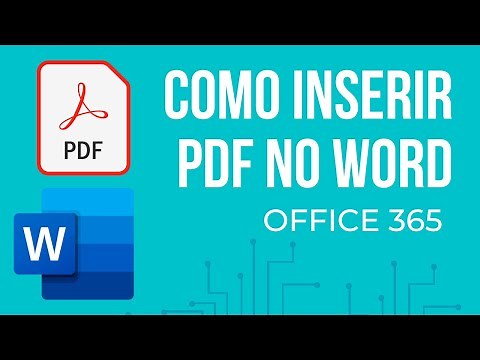 Como inserir PDF no WORD - Microsoft Word 365