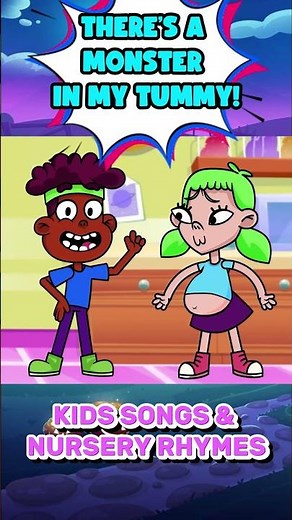 There's a Monster in My Tummy 😫 | Don't Overeat Song | Kids Songs & Nursery Rhymes