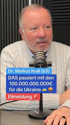 Dr. Markus Krall: THIS is what happens to the 100,000,000,000 for 🇺🇦 #emigrate #lifeplus