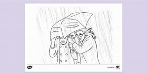 Rainy Colouring Sheet