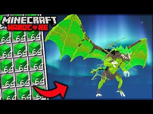 I BUILD A EMERALD DRAGON in Minecraft Hardcore (Hindi)