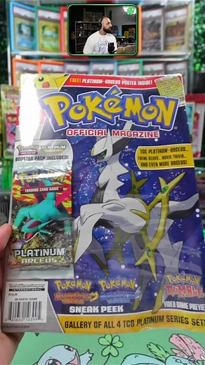 13K views · 904 reactions | Nostalgia overload  We opened a sealed Platinum Arceus magazine! #pokemoncommunity #pokemontcgcommunity #pokemoncards #pokémontcg | Clovr Cards | Facebook