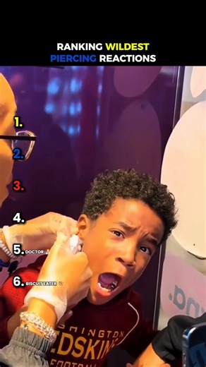 Ranking These Piercing Reactions Is Insane #piercing #ranking #shorts
