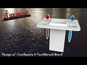 Solidworks Tutorial | How to design Toothbrush Toothpaste stand holder by CAD CAM Training