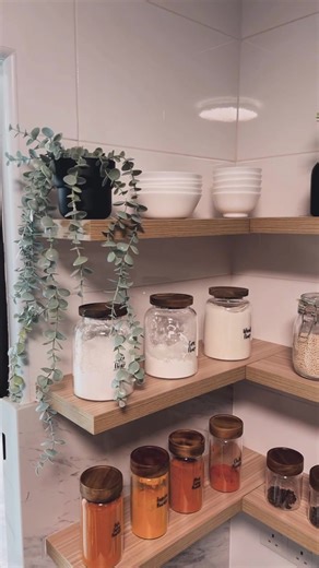 Organizing Indian Kitchen Spice Jars and Shelves