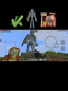 saya dengan senjata mod + armor mod vs mutant makluk #minecraft #mod
