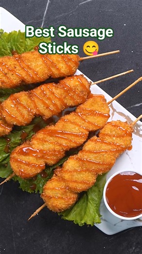 Crispy Sausage Sticks Recipe 🤤 #shorts #food #superchef