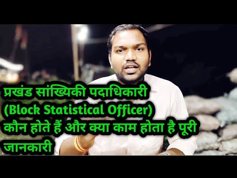 Block Statistical Officer ka kya kaam hota hai | प्रखंड सांख्यिकी पदाधिकारी का क्या काम होता है?