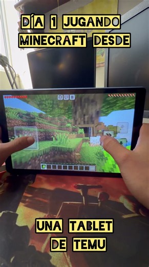 Day 1: Minecraft vs Temu's Tablet 🪵 #tablet #minecraft