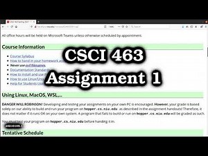 How to do assignment 1 (NIU CSCI 463, Spring 2021)