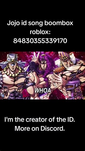 Jojo id song boombox roblox#song #music #jojo #роблокс #roblox #boombox #jjba #jojosbizzareadventure