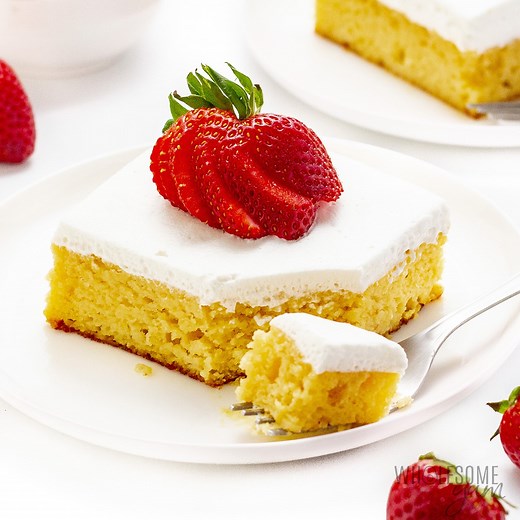 Keto Tres Leches Cake (Sweet, Moist, 3.6g Net Carbs!) - Wholesome Yum