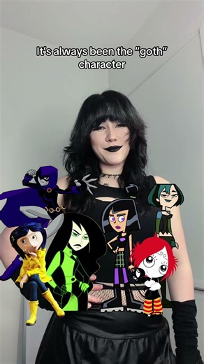 It Was Always the “Goth” Character🖤 #goth #gothgirl #gothicgirl #gothic #cartoon #nostalgia