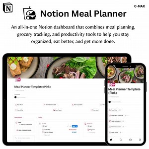 Notion Meal Planner Template: Grocery List, Recipe Organizer (digital Download) - Etsy UK
