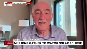 Astronomer-At-Large Fred Watson has shared his raw reaction to the solar eclipse from Texas. Watch the full episode at SkyNews.com.au/Stream | Sky News Australia