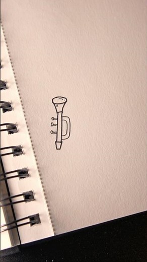 How to Draw a Trumpet! 🎺 #drawing #tutorial