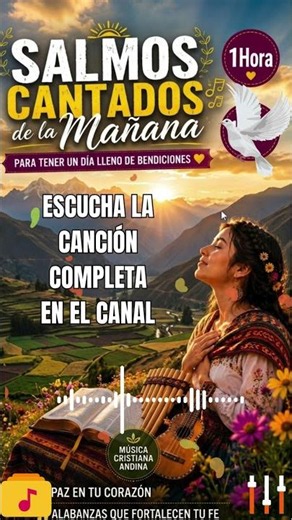 🌅Salmos para Empezar el Día | Salmos Cantados de la Mañana | Alabanzas Cristianas Andinas para Orar