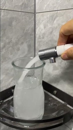 The showing of our Nano Bubble Generator for Shower - MILKY Water for Deep Cleansing of Your Skin.