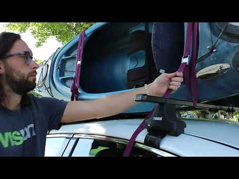 How to put a Kayak on a car | Thule Stacker boat rack