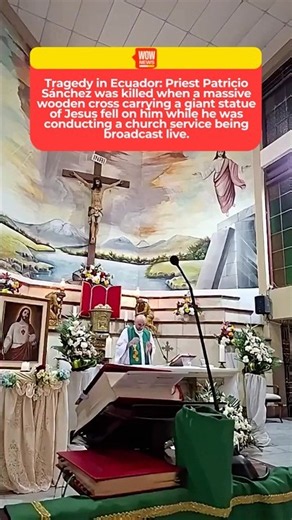 Tragedy in Ecuador: Priest Patricio Sánchez was killed when a massive wooden cross carrying a giant