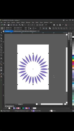 create design in Corel draw