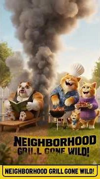 BBQ DISASTER: Cat Dad Fights Fire With Folly (And Gets Rescued By The Neighbor!) | Funny Grill Fail