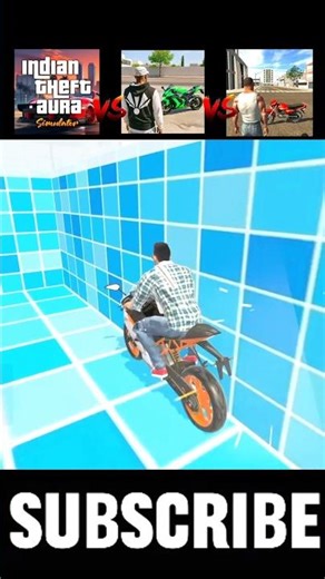 Crazy Pool Jump Challenge 😱Indian Bikes Driving 3D Vs Indian Theft Auto Simulator Vs Gt15 🚀💦 #shorts